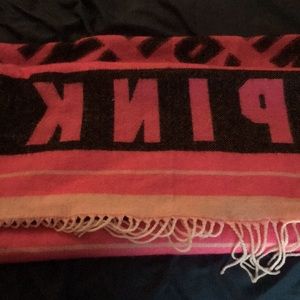 Pink blanket scarf